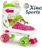 🛼 xino sports adjustable roller skates for kids - pu wheels, stylish & safe, durable skates for boys and girls! логотип