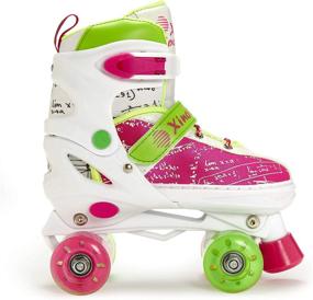 img 1 attached to 🛼 Xino Sports Adjustable Roller Skates for Kids - PU Wheels, Stylish & Safe, Durable Skates for Boys and Girls!