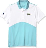 lacoste sport colorblock bermuda white bermuda men's clothing and active logo