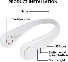 img 3 attached to VIGIND Neckband Rechargeable Adjustable Bladeless