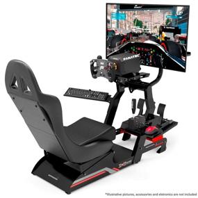 img 3 attached to 🏎️ High-Performance Racing Simulator Cockpit Kit (Black) - VIRTUAL EXPERIENCE V 3.0 for Logitech G27, G29, G920, G923, SIMAGIC, Thrustmaster, and Fanatec - Including All Essential Accessories