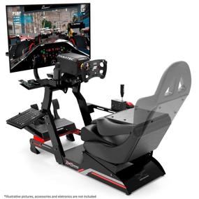 img 2 attached to 🏎️ High-Performance Racing Simulator Cockpit Kit (Black) - VIRTUAL EXPERIENCE V 3.0 for Logitech G27, G29, G920, G923, SIMAGIC, Thrustmaster, and Fanatec - Including All Essential Accessories