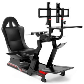 img 4 attached to 🏎️ High-Performance Racing Simulator Cockpit Kit (Black) - VIRTUAL EXPERIENCE V 3.0 for Logitech G27, G29, G920, G923, SIMAGIC, Thrustmaster, and Fanatec - Including All Essential Accessories