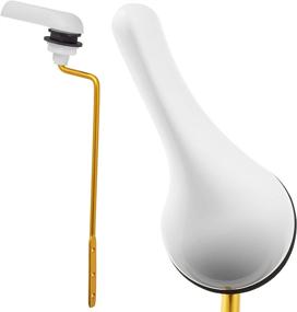 img 3 attached to 🚽 Enhance Your Toilet's Functionality with the Qualihome Universal Side Mount Toilet Handle Tank Flush Lever Replacement Handle in White Finish