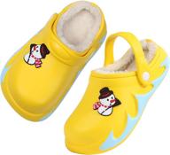 👧 adorable purple boys' winter garden sandals: perfect clogs & mules for girls logo