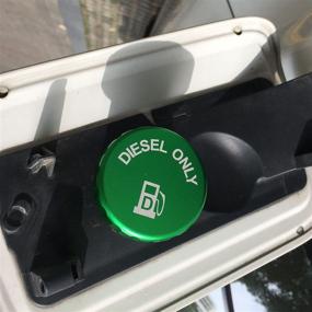 img 1 attached to 🔒 Enhanced Magnetic Aluminum Green Diesel Fuel Cap for 2019-2020 Dodge Ram Trucks