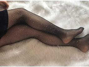 img 3 attached to Stylish Rhinestone Stockings Leggings Pantyhose for Girls' Clothing - Socks & Tights Collection by Looching