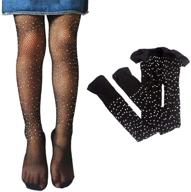 stylish rhinestone stockings leggings pantyhose for girls' clothing - socks & tights collection by looching logo