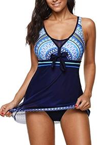 img 4 attached to 👙 One Piece Swimdress Women's Clothing for Swimsuits & Cover Ups - American Trends Swimsuits