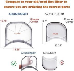 img 3 attached to Adq56656401 Lint Filters: High-Quality Replacement Part for LG and Kenmore Dryers - Ap4457244, 1462822, Ah3531962, Ea3531962, Ps3531962