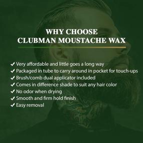 img 2 attached to 🧔 Versatile Clubman Moustache Wax Hang Packs - Neutral Color, 0.5 oz x 3 - Perfect for Grooming and Styling!