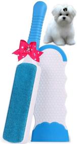 img 4 attached to Pet Hair Remover Brush - Double Sided Lint Brush - Self-Cleaning Base - Efficient Dog & Cat Fur Removal Tool - Ideal for Clothing, Furniture, Couches, Carpets, Car Seats