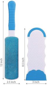 img 3 attached to Pet Hair Remover Brush - Double Sided Lint Brush - Self-Cleaning Base - Efficient Dog & Cat Fur Removal Tool - Ideal for Clothing, Furniture, Couches, Carpets, Car Seats