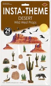 img 2 attached to Wild West Desert Props Wall Decorations by Beistle – Pack of 1, 29 Pieces, 5 to 52 Inch