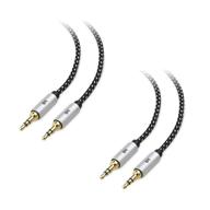 🎧 high-quality cable matters 2-pack 3.5mm audio cable 6 ft: perfect for headphones, aux, and more! logo