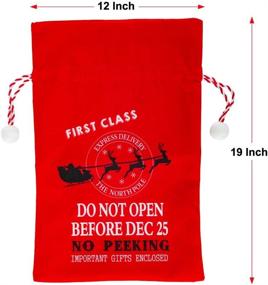 img 3 attached to 🎁 Convenient Drawstring Christmas Gift Bag Delivery for Stress-free Holiday Gifting