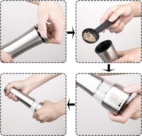 img 1 attached to Stainless Adjustable Coarseness Refillable Peppercorn Kitchen & Dining