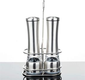 img 4 attached to Stainless Adjustable Coarseness Refillable Peppercorn Kitchen & Dining