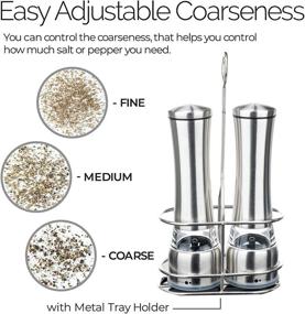 img 3 attached to Stainless Adjustable Coarseness Refillable Peppercorn Kitchen & Dining