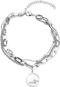 img 4 attached to 🕊️ Christian Boys' Mountain Themed Necklace Bracelet Set for Enhanced SEO