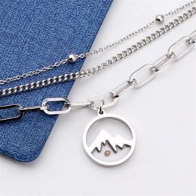 img 1 attached to 🕊️ Christian Boys' Mountain Themed Necklace Bracelet Set for Enhanced SEO