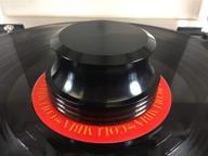 🎵 db phonic vinyl record weight stabilizer - anti-slip anti-vibration turntable accessory (black) | home audio gift box logo