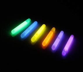 img 2 attached to 🎉 JOYIN 200 Pcs Bulk Mini Glow Sticks with 8 Colors for Glow-in-The-Dark Easter Egg Hunt, Kids' Easter Basket Stuffers, Christmas Halloween Party Supplies, 4th of July, Independence Day