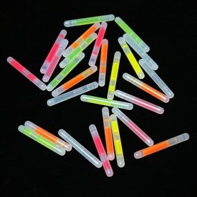 img 3 attached to 🎉 JOYIN 200 Pcs Bulk Mini Glow Sticks with 8 Colors for Glow-in-The-Dark Easter Egg Hunt, Kids' Easter Basket Stuffers, Christmas Halloween Party Supplies, 4th of July, Independence Day