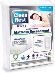 img 4 attached to 🛏️ Clinically-Tested Clean Rest PRO Bed Bug Encasement Cover for Hotel King Mattresses