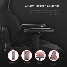 img 1 attached to 🪑 Black DXRacer G Series Module Ergonomic Executive Office and Video Game Chair with 4D Metal Armrest, Replaceable Seat Cushion