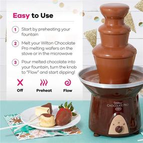 img 1 attached to Wilton Chocolate Pro: Chocolate Fountain & Fondue Fountain with 4 lb. Capacity