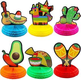 img 4 attached to 🎉 Cinco De Mayo Fiesta Honeycomb Table Centerpiece: Vibrant Party Decoration for Fun Taco Parties, Luau Events, and Mexican-themed Celebrations
