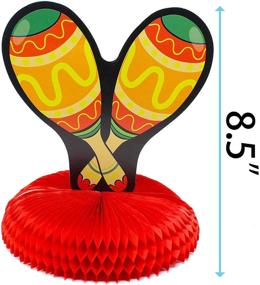 img 1 attached to 🎉 Cinco De Mayo Fiesta Honeycomb Table Centerpiece: Vibrant Party Decoration for Fun Taco Parties, Luau Events, and Mexican-themed Celebrations