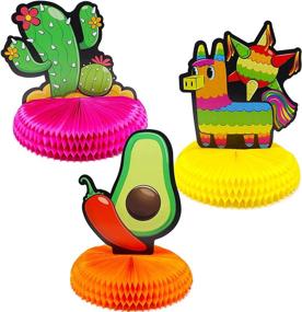 img 2 attached to 🎉 Cinco De Mayo Fiesta Honeycomb Table Centerpiece: Vibrant Party Decoration for Fun Taco Parties, Luau Events, and Mexican-themed Celebrations