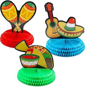 img 3 attached to 🎉 Cinco De Mayo Fiesta Honeycomb Table Centerpiece: Vibrant Party Decoration for Fun Taco Parties, Luau Events, and Mexican-themed Celebrations