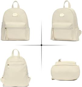 img 3 attached to Stylish KKXIU Z Black Women's Backpack Fashion Daypack - Handbags & Wallets
