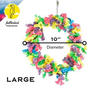 img 3 attached to 🐦 Featherland Paradise Cotton Snuggle Ring: A Cozy and Comfortable Perch for Birds in Cages