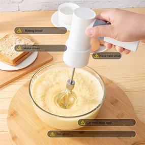 img 1 attached to 🔌 2021 New Electric Hand Mixer: Portable Kitchen Blender Stainless Steel Egg Whisk