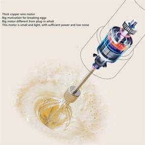 img 4 attached to 🔌 2021 New Electric Hand Mixer: Portable Kitchen Blender Stainless Steel Egg Whisk