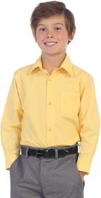 img 3 attached to 👔 Black Boys' Clothing: Gioberti Dress Shirt with Sleeves