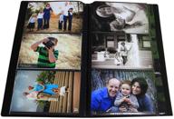 4x6 photo album with protective poly case - holds 300 photos - space-saving art portfolio logo