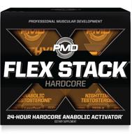 💪 pmd sports flex stack hardcore: boost muscle mass, strength & libido with methyl andro & z-test 24-hour testosterone stack logo