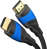 🔌 kabeldirekt 20ft hdmi cable - 4k & 8k hdmi cord for ultra hd: 8k@60hz & 4k@120hz high speed with ethernet - compatible with blu-ray/ps4/ps5/xbox series x/switch (black) logo