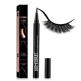 img 4 attached to JIMIRE Magic Eyeliner: 2-in-1 Eyeliner for False Eyelashes - Strong Hold, No Glue or Magnets Needed, Perfect for Users in their 20s