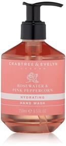 img 2 attached to 🌹 Crabtree &amp; Evelyn Rosewater &amp; Pink Peppercorn Hand Wash, 8.5 Fluid Ounces