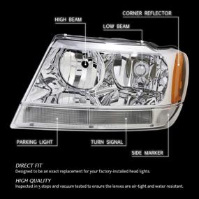 img 1 attached to Сборка фар DNA MOTORING HL OH JGC99 CH AM