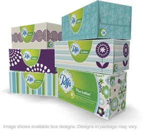 img 1 attached to 🤧 Puffs Plus Lotion Facial Tissues – 372 Count, 3 Family Boxes (124 Tissues/Box) – Pack of 8: Long-Lasting Relief for Your Family