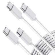 ⚡ высокоскоростной usb c кабель к usb с кабелю 100w 5a быстрая зарядка - [2 штуки] 3.3 фута тип с зарядное устройство совместимое с ipad mini 6, ipad air 4, macbook pro, samsung galaxy s21 ultra/note 20 ultra | pd usb c зарядное устройство логотип
