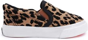 img 1 attached to 👟 Adorable Toddler Boys' Leopard Canvas Sneakers: Aiminila Flats at Sneakers