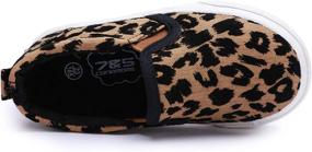 img 2 attached to 👟 Adorable Toddler Boys' Leopard Canvas Sneakers: Aiminila Flats at Sneakers